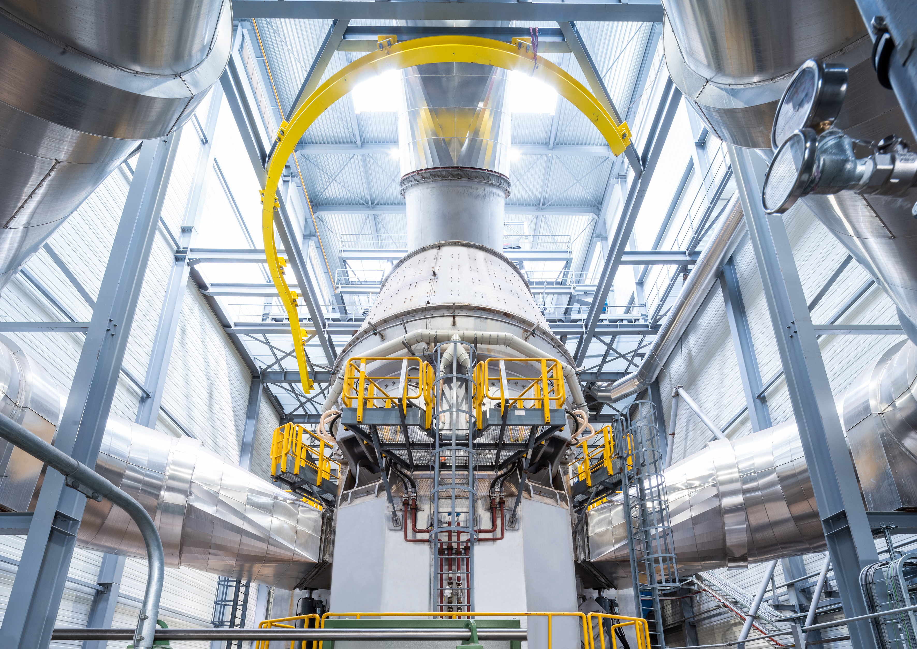 Gebr Pfeiffer MVR 5300 C-6 vertical roller mill in Ertvelde, Belgium