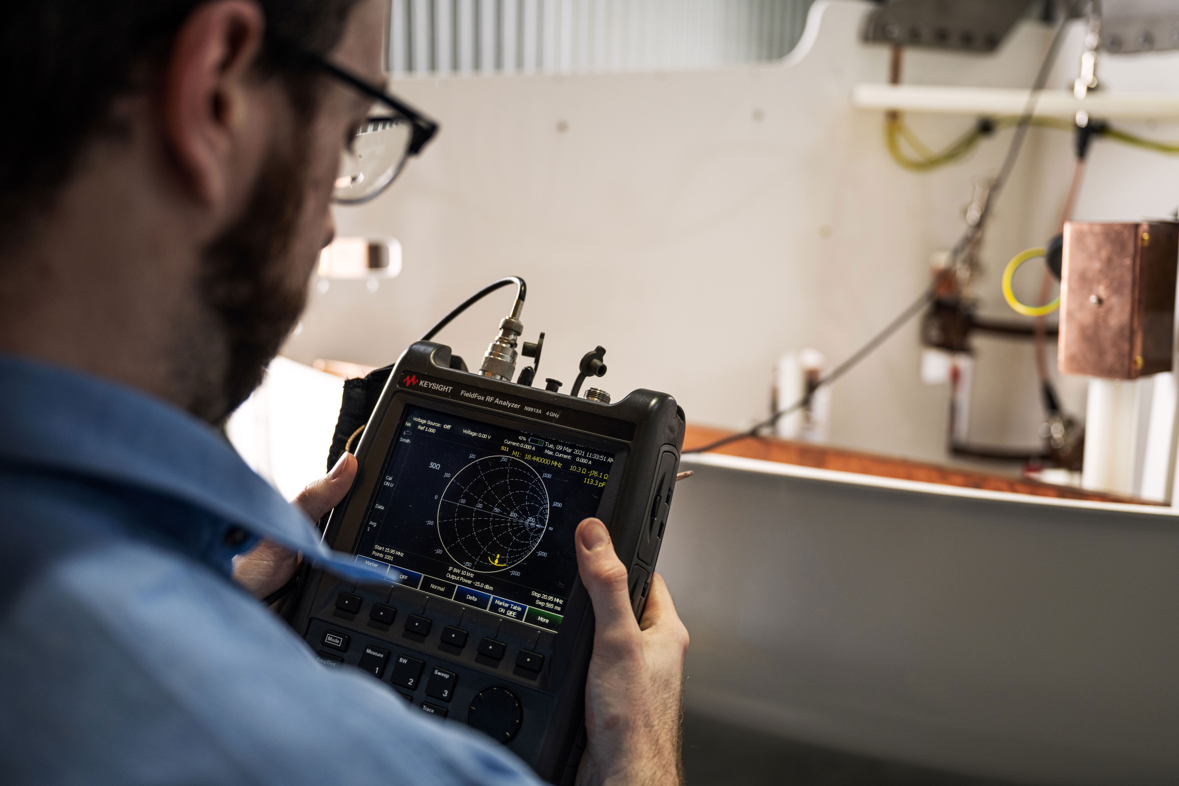 CSIRO research facility photograph relating to NextOre magnetic resonance technology