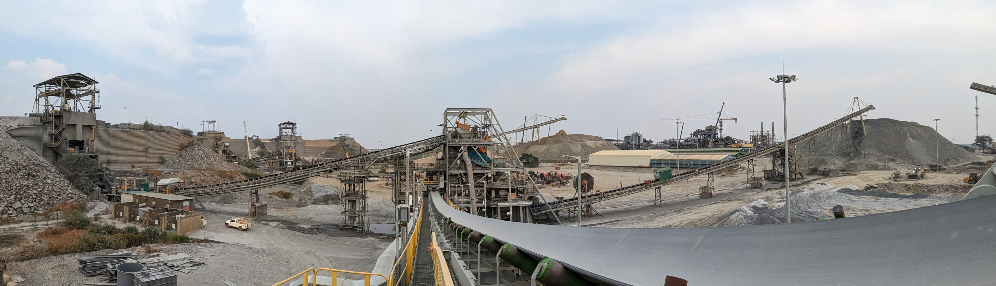 Panoramic view of Kansanshi copper mine where NextOre On-Conveyor MR Analyser is deployed